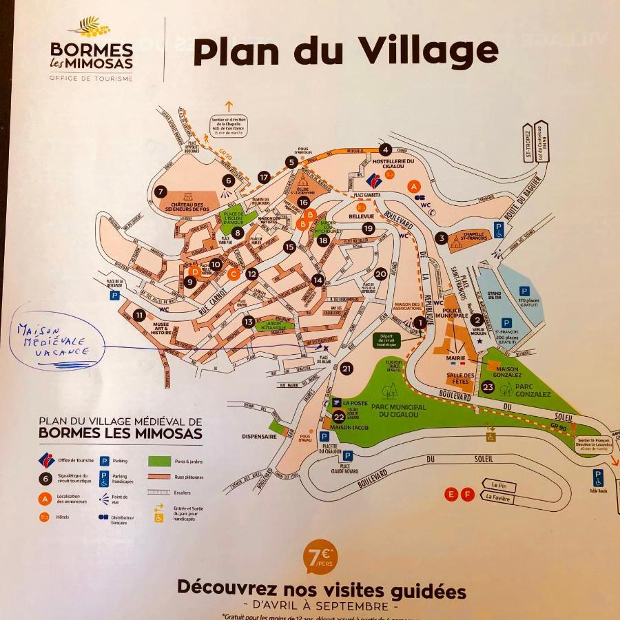 Maison De Vacances Medievale Bormes-Les-Mimosas Village ภายนอก รูปภาพ